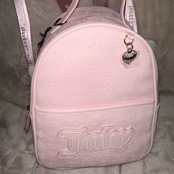 Juicy Couture Light Pink Embossed Backpack - Picture 5 of 5